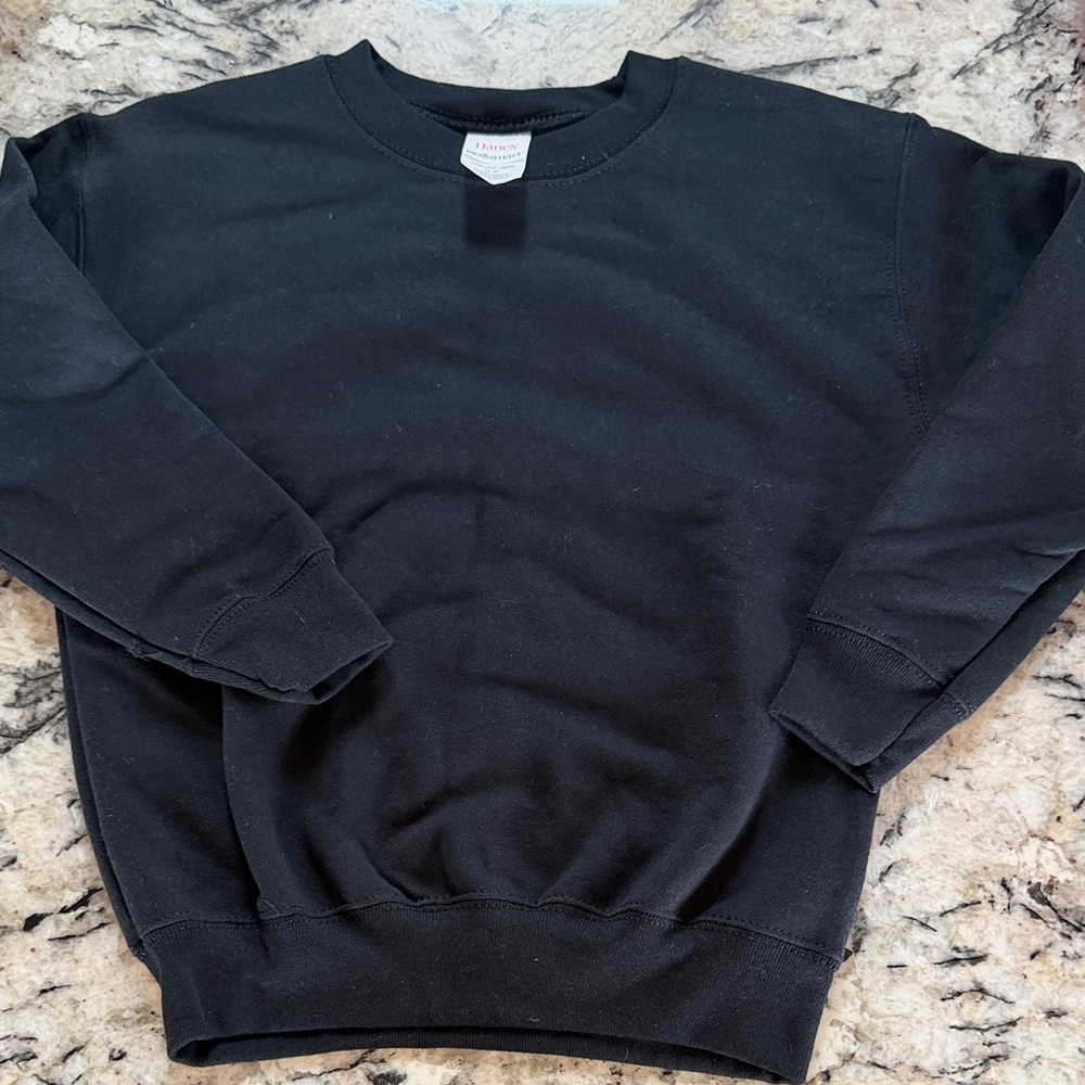 Hanes Men's Black Crewneck Sweater